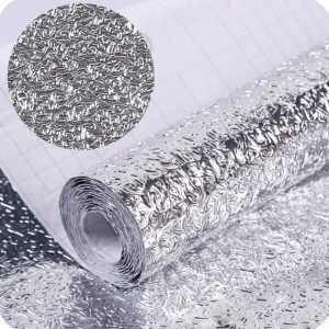 Kitchen Oil Proof High Temperature Aluminum Foil Self Adhesive Sheet