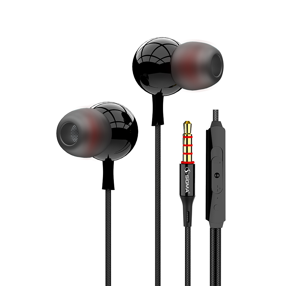 Sigma High Resolution Stereo Inear Earphones With Mic S13 (Random Color) Ex And Next