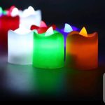 Multi Color Flameless LED Mini Tea Candle Lights – Pack of 24