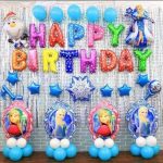 Happy Birthday Multi-colored Foil Balloon Set