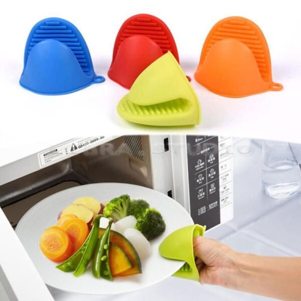 Mini Silicone Oven Mitts Magnetic Ergonomic Gloves Pot Holders Heat