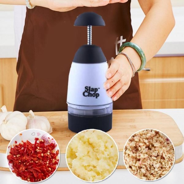 Multi purpose Slap & Chop Fruits & Vegetables, Manual Chopper Machine Slap  Chop is a versatile chopper that works when you slap the…