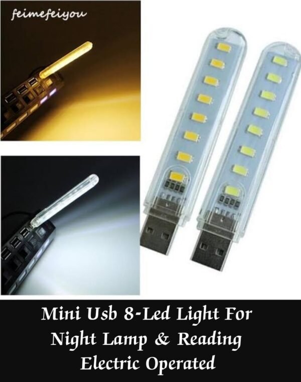 USB Led Light 8 LEDs SMD Led Bulb 5v Power Input White USB Night