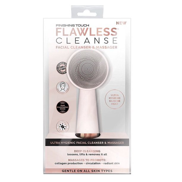 Flawless Cleanse Electric Silicone Massager Mini Waterproof Cleaner Skin Care Cosmetic Massager For Face