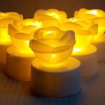 Rose Led Candles (12 Pcs)
