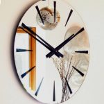 mirror clock circle design