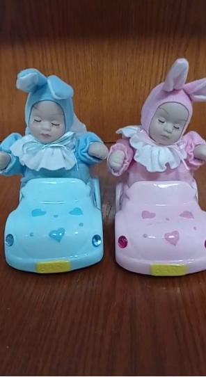 Musical Baby Born Decoration Ceramic Car Marital