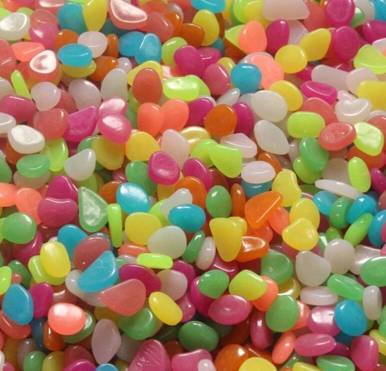 Colorful Glowing Luminous Stones ( 100 Pcs Pack )