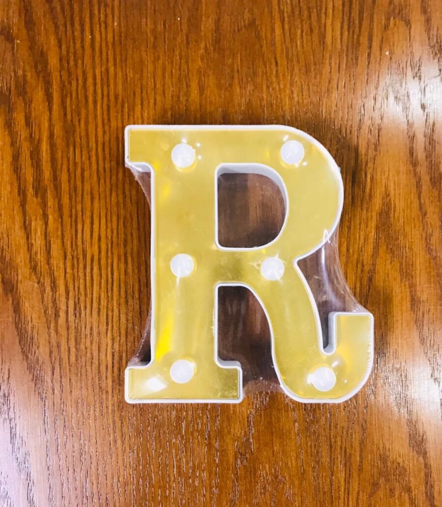 Led Alphabet Letter “R” Light Up Marquee Letters For Night Light Wedding Birthday Party