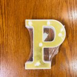 Led Alphabet Letter “p” Light Up Marquee Letters For Night Light Wedding Birthday Party