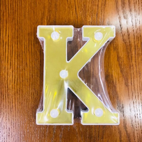 Led Alphabet Letter “k” Light Up Marquee Letters For Night Light Wedding Birthday Party