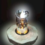 Ramzan Candle With Wooden Stand