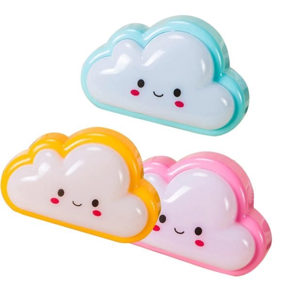 Cloud Shape Led Night Light Wall Lamp Kindergarten Bedroom Lamp ( Only Pink Color Available )