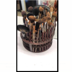 Wooden Make-up Brush Organizer