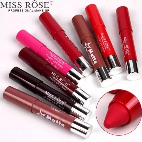 Pack Of 03 Miss – Rose – Soft Matte Chubby Lip Crayons