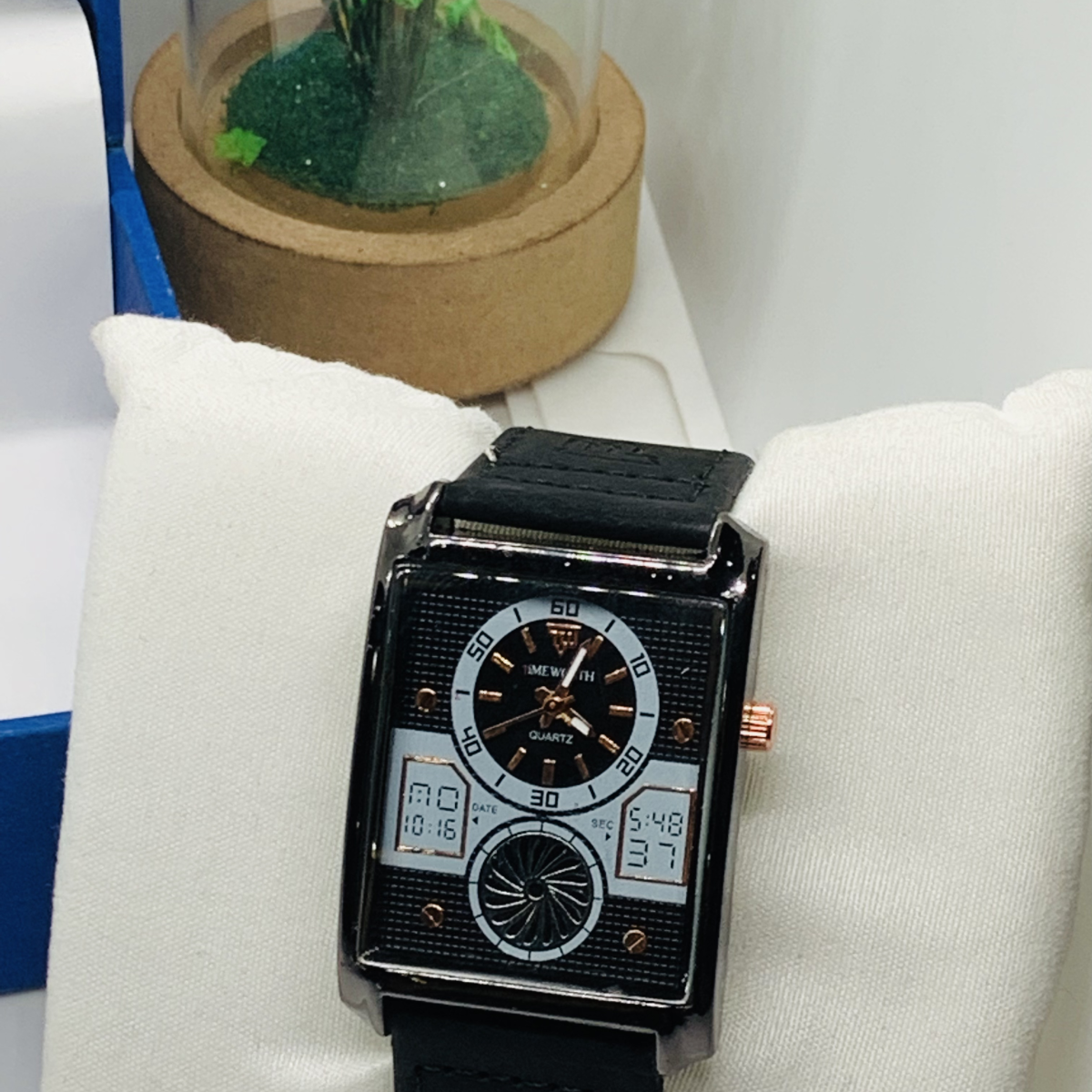 Time Worth Black Rectangle Watch - Ex And Next
